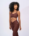 Top fitness Fresh Chocolate Dark - Maré Maria moda fitness