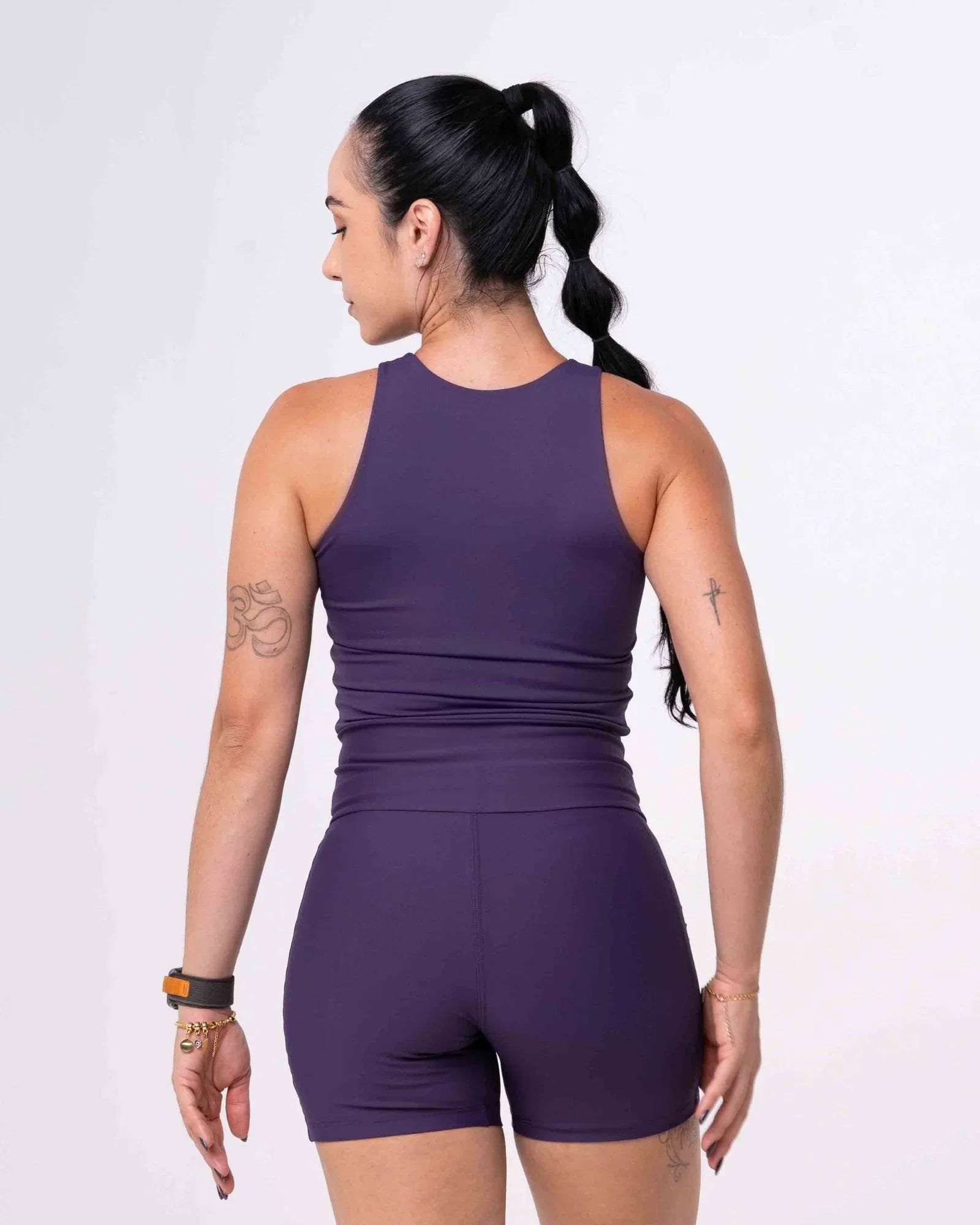 Blusa Fitness Casual Charlote Violeta compressão - Maré Maria moda fitness
