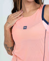 Regata Fitness Ella Coral com Azul Marinho - Maré Maria moda fitness