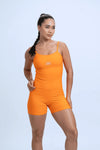 Macaquinho Fitness Mood Tangerina - Maré Maria moda fitness
