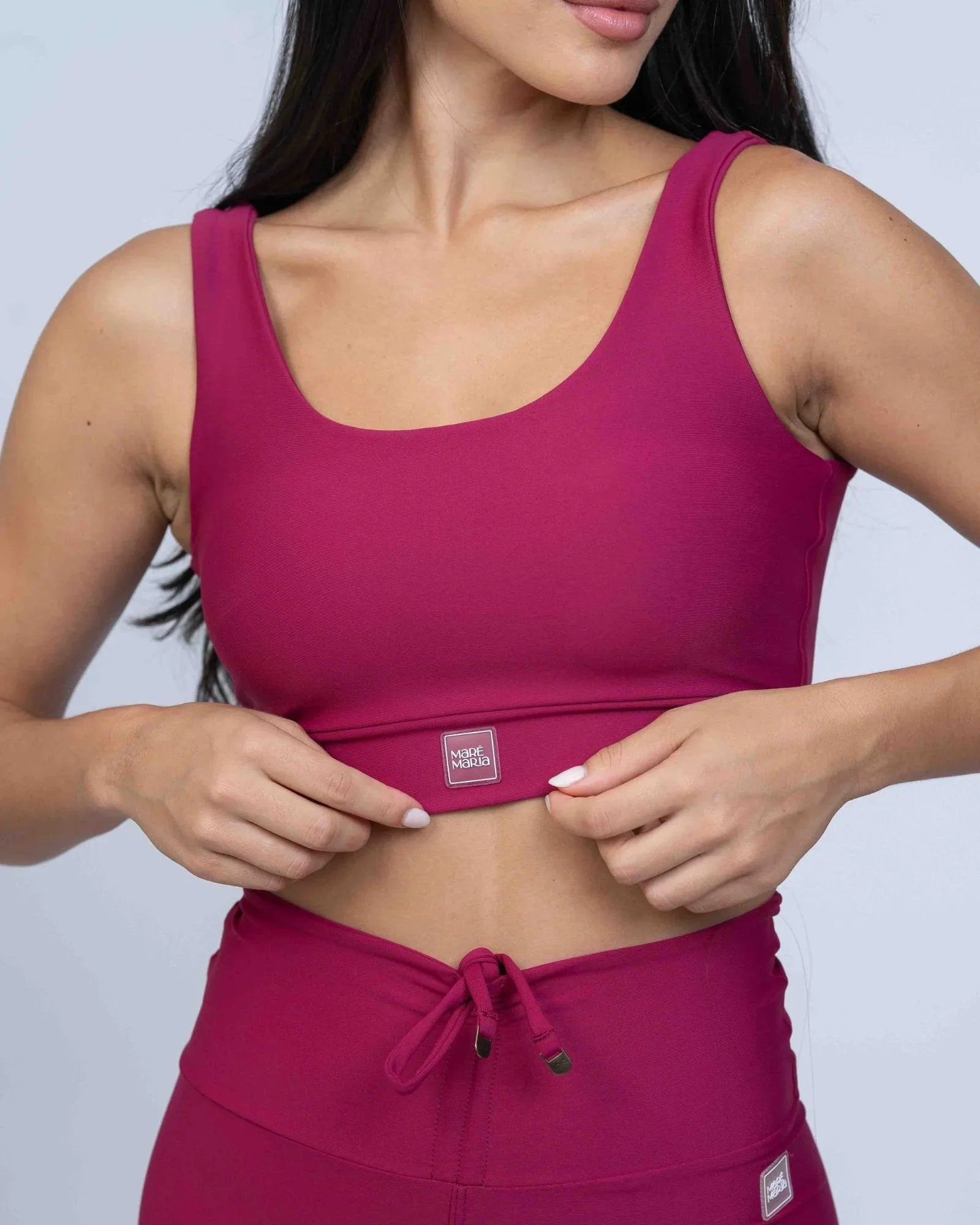 Top Match Fitness Rouge - Maré Maria moda fitness