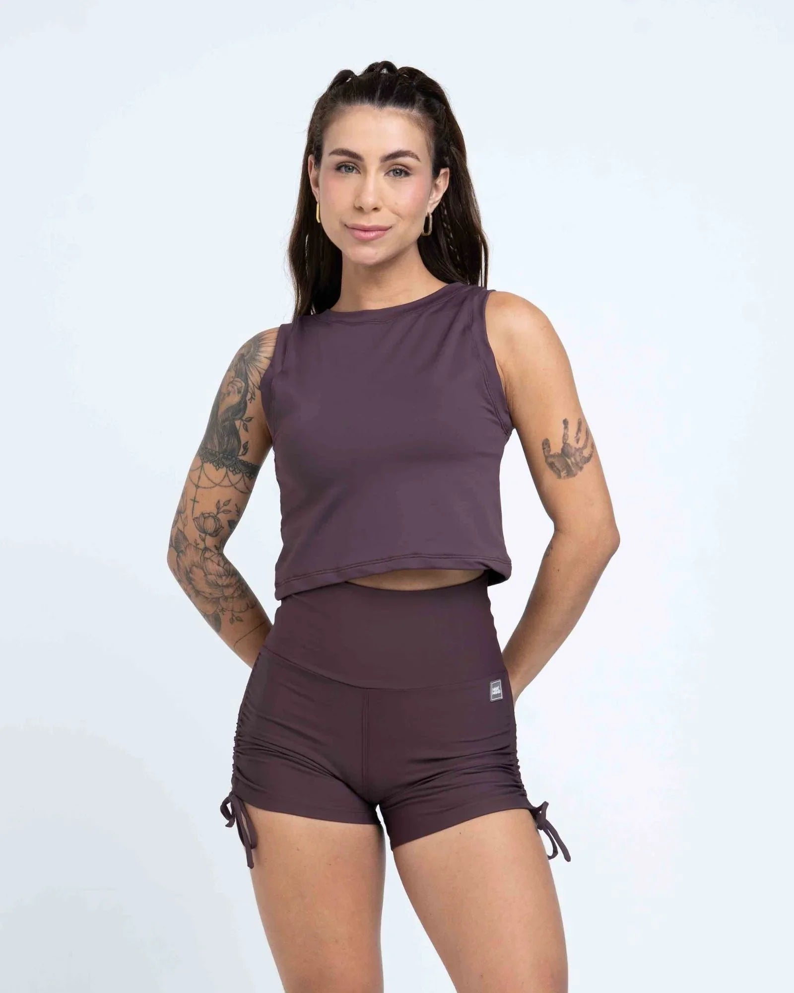 Regata Cropped Moletinho - Maré Maria moda fitness
