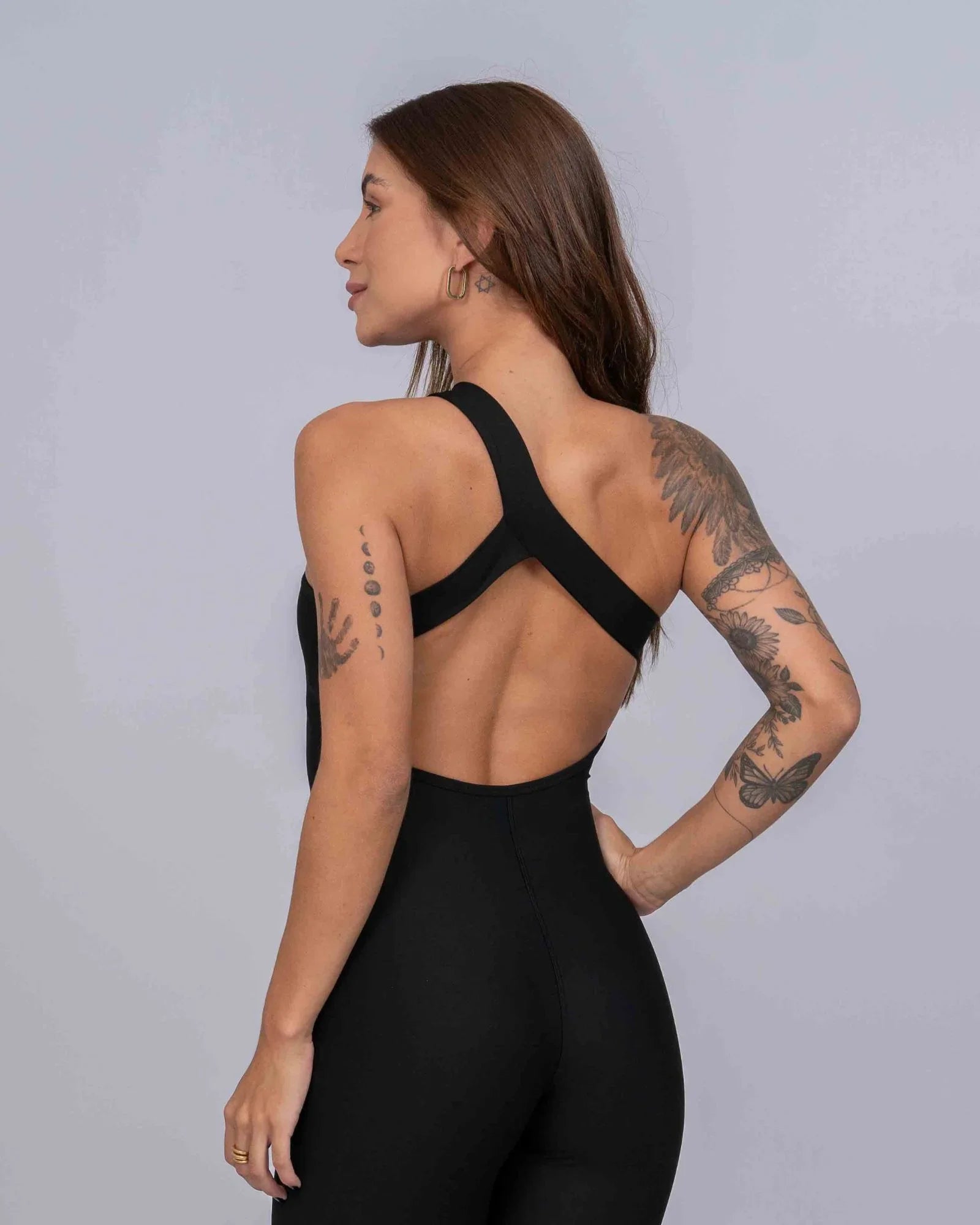 Macacão Fitness Vivi Super Black - Maré Maria moda fitness