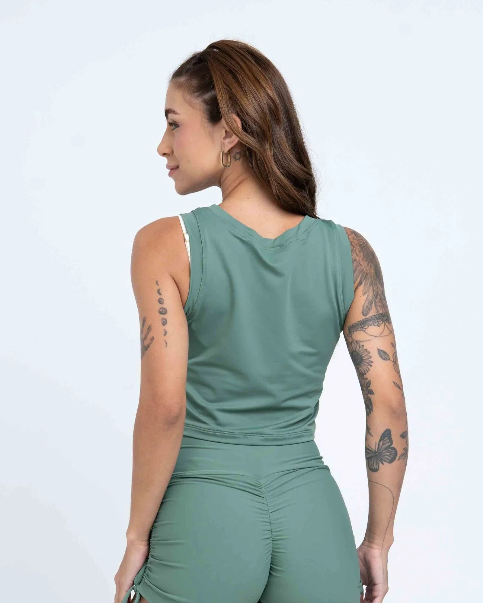 Regata Cropped Moletinho - Maré Maria moda fitness