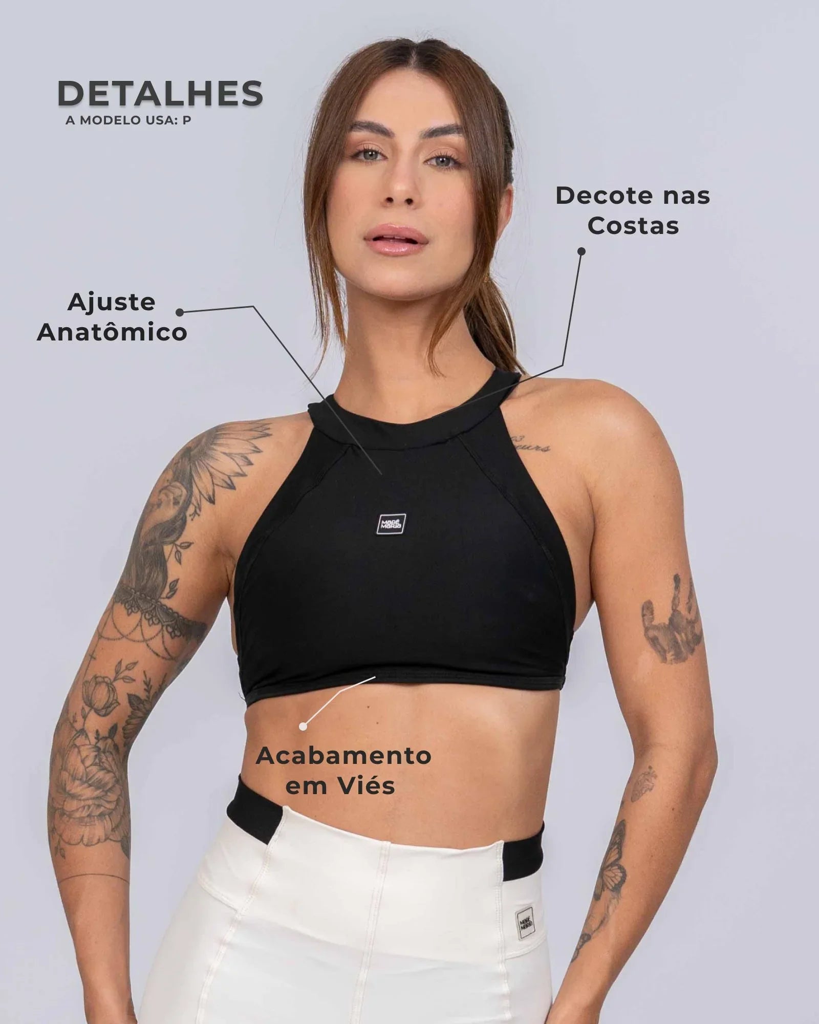 Top Fitness Madu Super Black - Maré Maria moda fitness