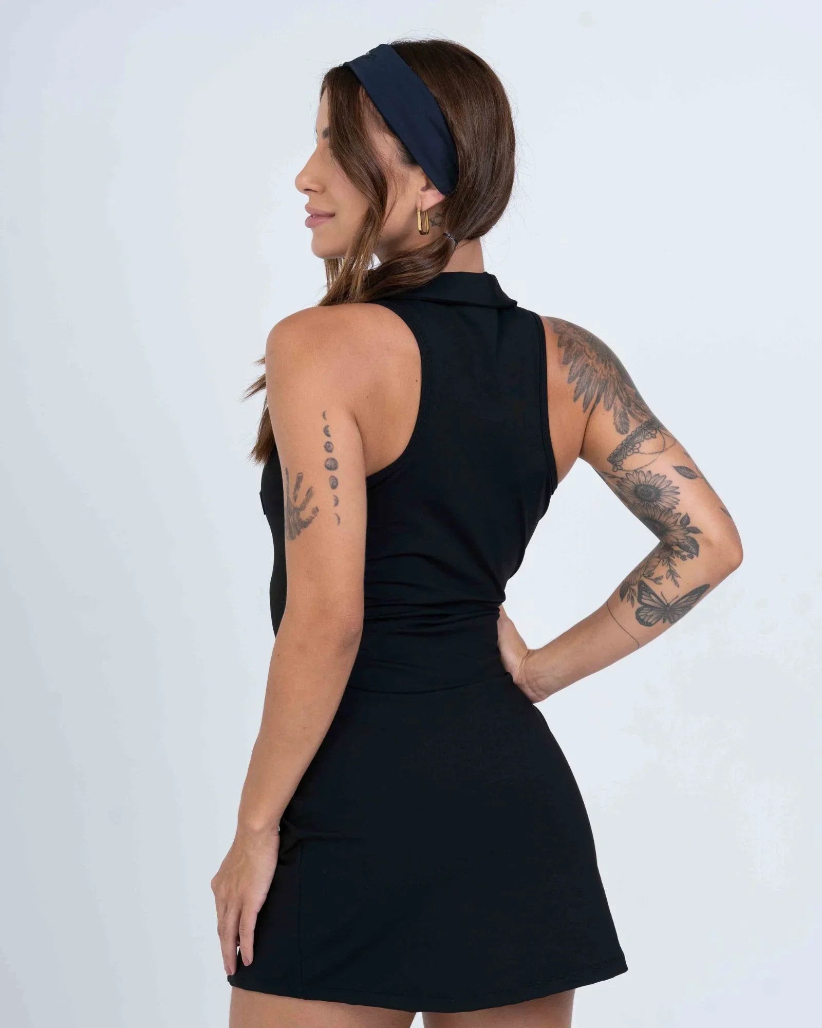 Vestido Fitness Match Point Super Black - Maré Maria moda fitness