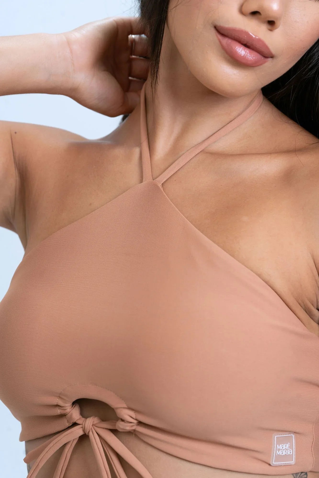 Top Fitness Niara Mocha Mousse - Maré Maria moda fitness