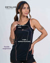 Regata Fitness Ella Preta com Coral - Maré Maria moda fitness