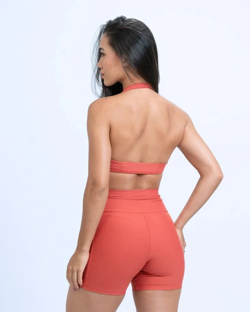 Short Classic Páprica compressão sem empina bumbum - Maré Maria moda fitness