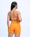 Short Classic Tangerina compressão sem empina bumbum - Maré Maria moda fitness