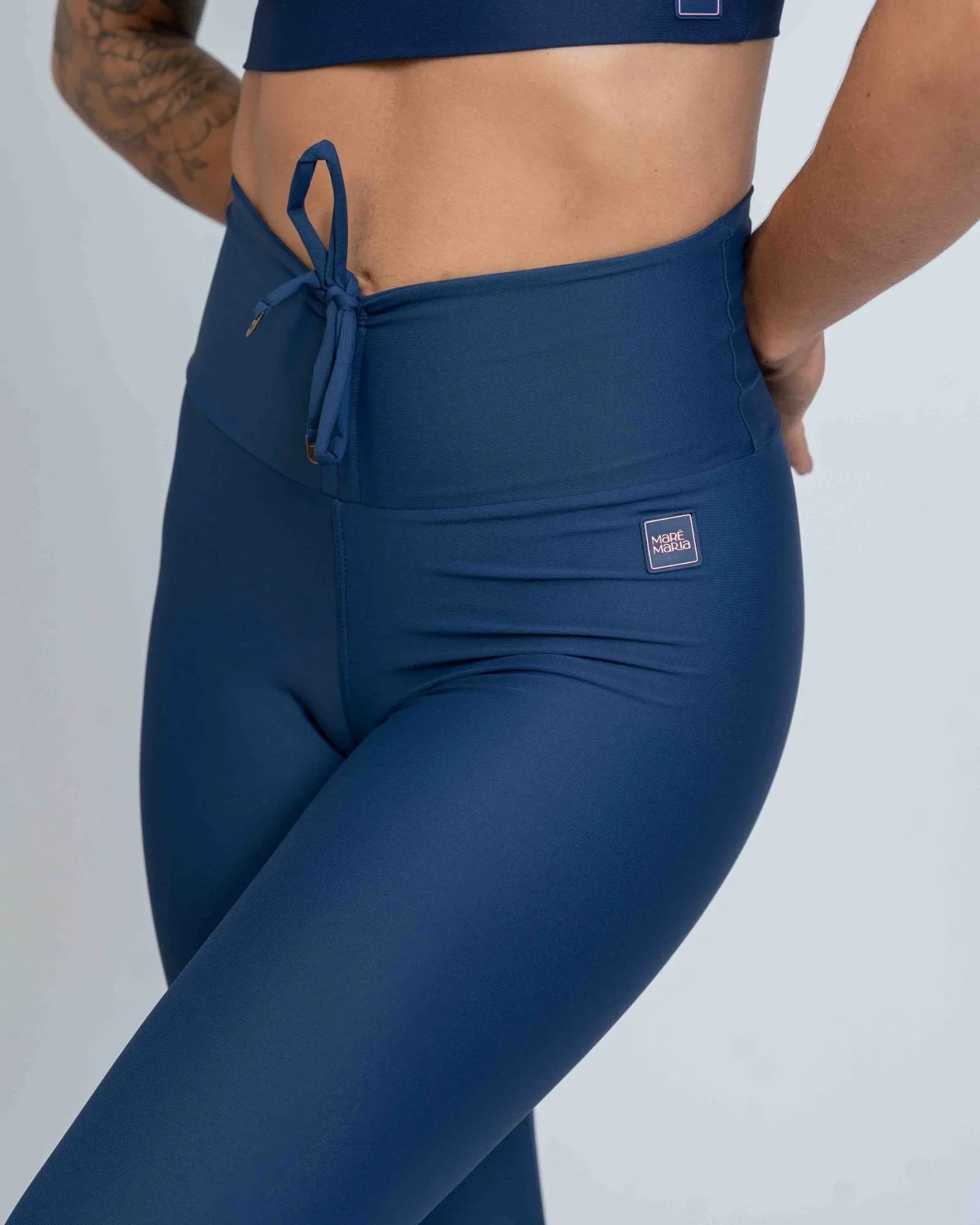 Calça Legging Slim Match Point Azul Marinho - Maré Maria moda fitness