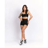 Top fitness Ternura Super Black com alça Off White - Maré Maria moda fitness