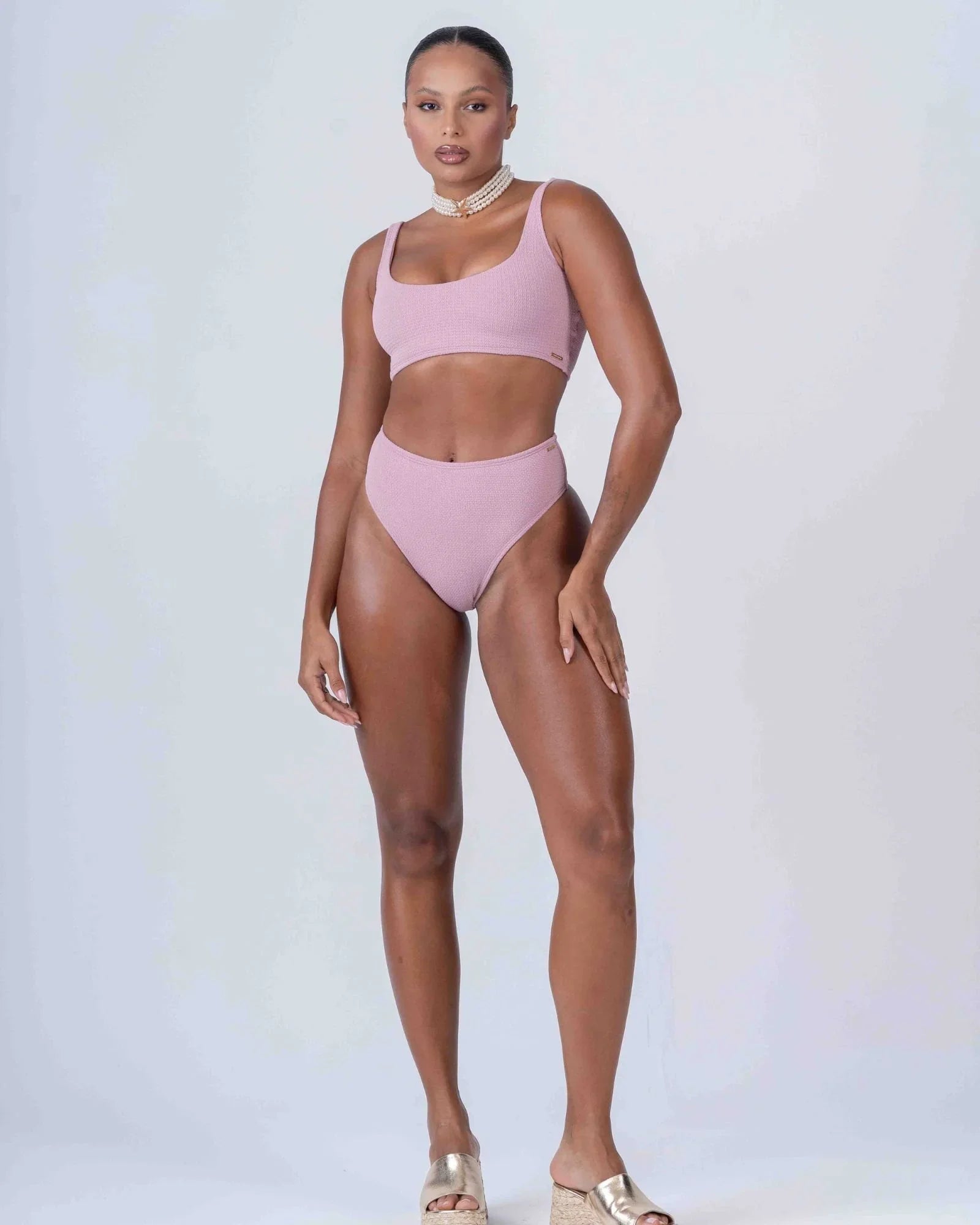Calcinha Hot Pant Rosa Glam - Maré Maria moda fitness
