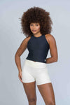 Blusa Fitness Casual Charlote Preta compressão - Maré Maria moda fitness