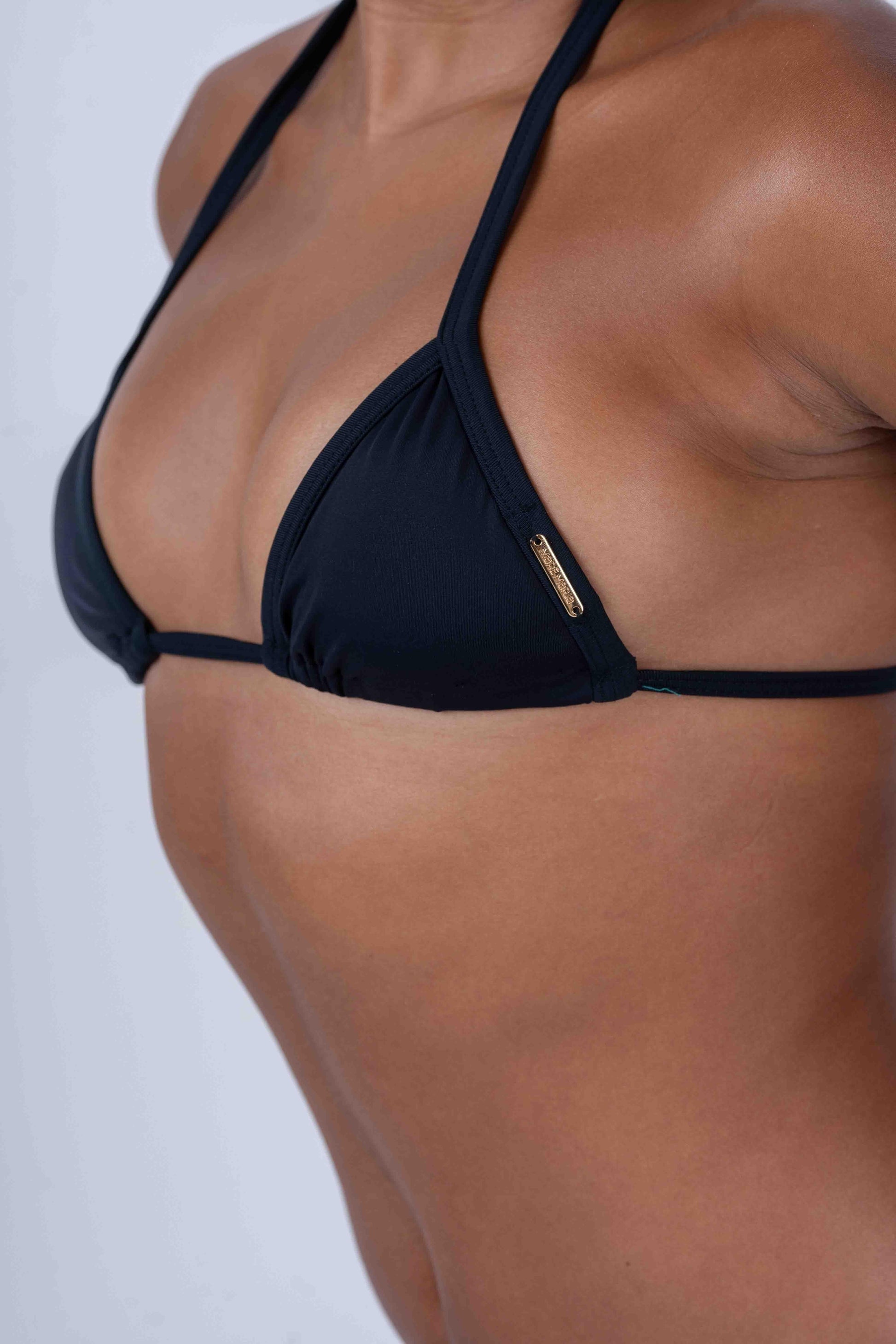 Top Cortininha de Lacinho Preto - Maré Maria moda fitness