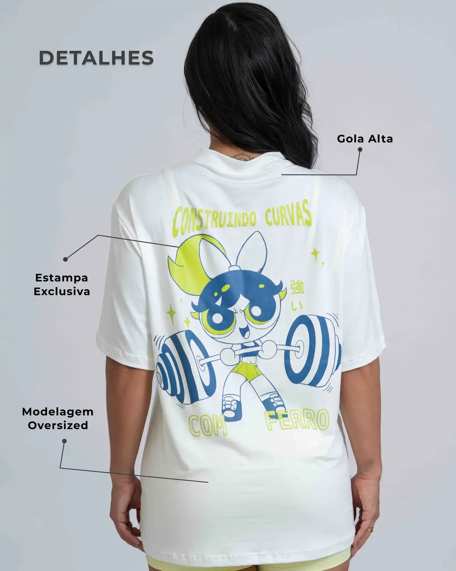 Blusão Oversized Poderosas - Maré Maria moda fitness