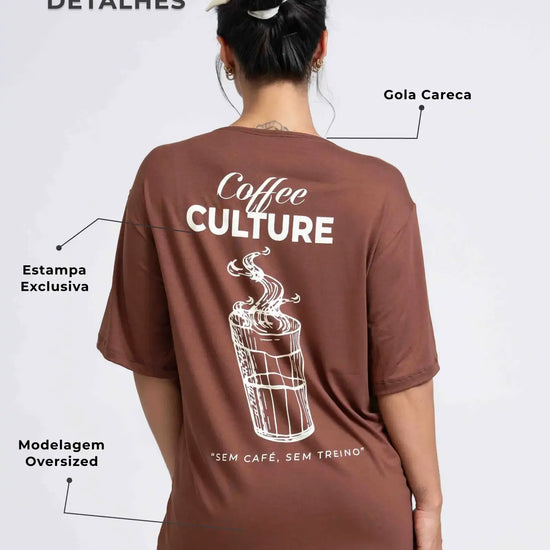 Blusão Oversized Coffee - Maré Maria moda fitness
