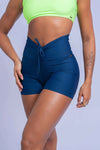 Short fitness Slim Azul Marinho Empina Bumbum - Maré Maria moda fitness
