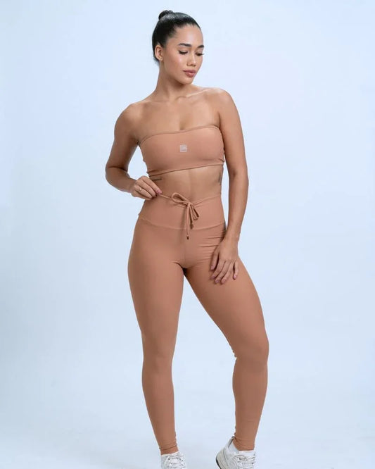 Calça Legging Fitness Slim Mocha Mousse - Maré Maria moda fitness