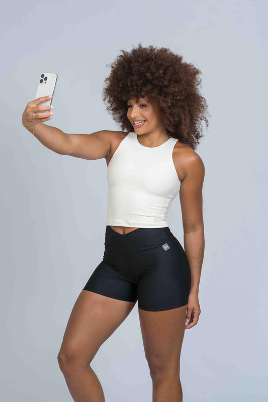 Short fitness Move Super Black empina bumbum - Maré Maria moda fitness