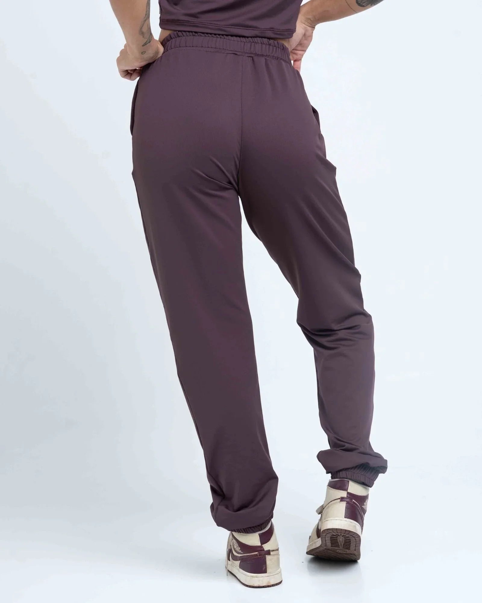 Calça Street Moletinho Jogger Marrom Ébano - Maré Maria moda fitness