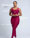 Macacão Fitness Clássico Rouge Compressão - Maré Maria moda fitness