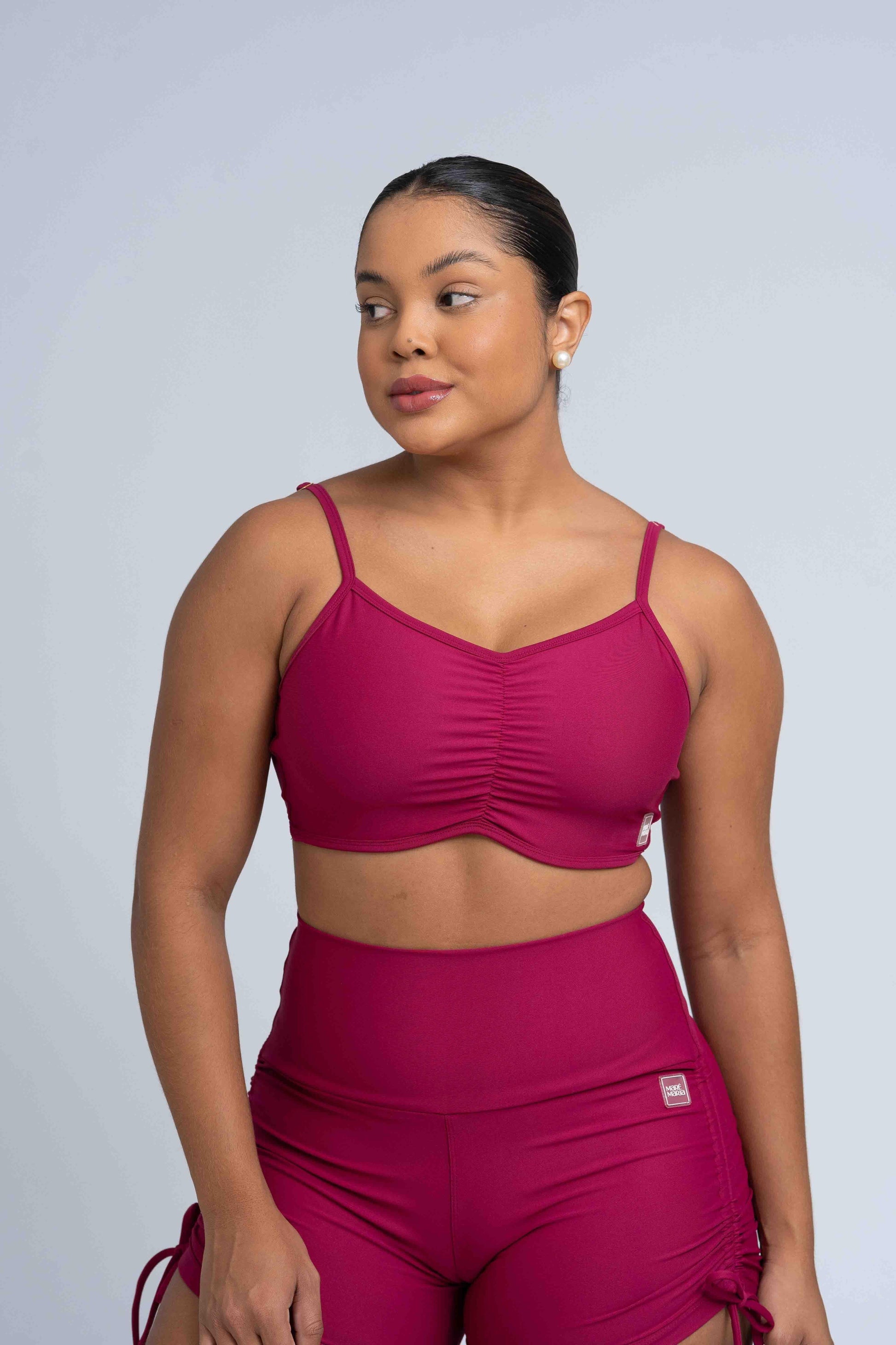 Top Fitness Fresh Rouge - Maré Maria moda fitness