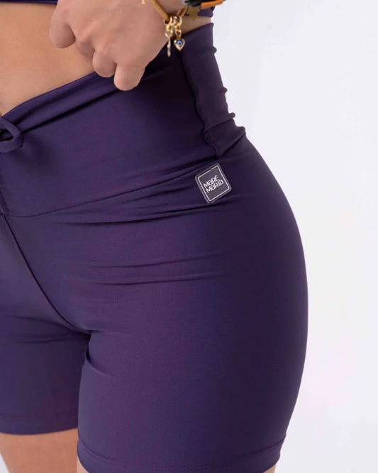 Short Fitness Slim Violeta com empina - Maré Maria moda fitness