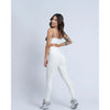 Calça Legging fitness Slim Off White empina bumbum - Maré Maria moda fitness