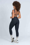 Macacão fitness Classico Preto compressão - Maré Maria moda fitness