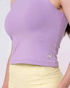 Blusa Fitness Casual Charlote Lavanda compressão - Maré Maria moda fitness