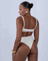 Calcinha Hot Pant Off White - Maré Maria moda fitness