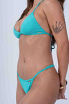 Top Cortininha Fixo Verde Piscina - Maré Maria moda fitness
