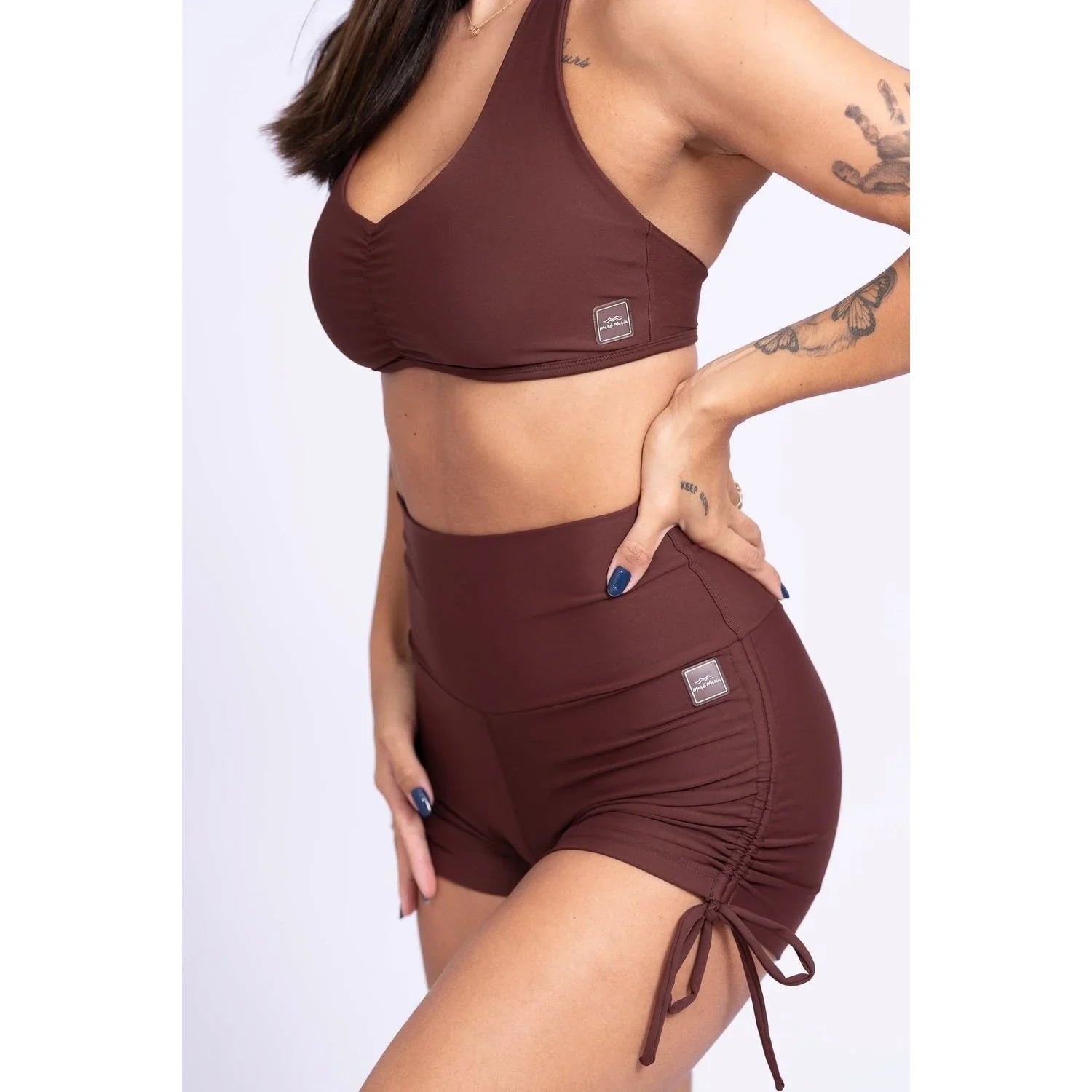 Top Fitness Nala Chocolate Dark Frente Unica - Maré Maria moda fitness