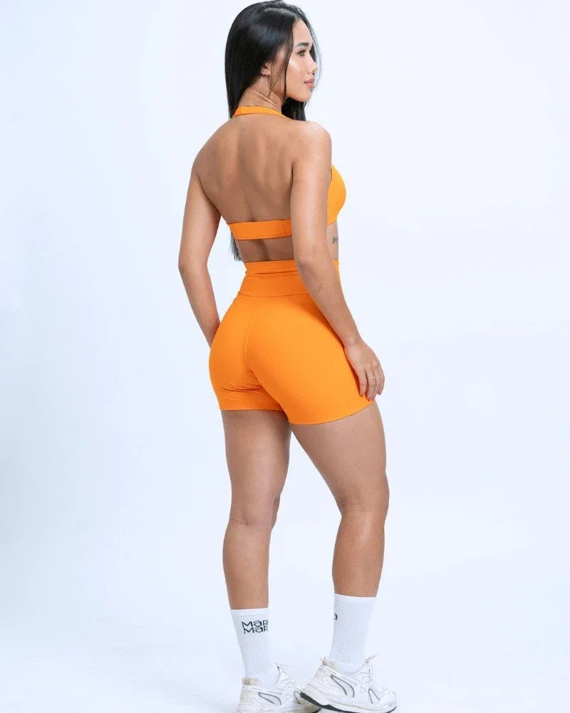 Top Fitness Nala Tangerina Frente Unica - Maré Maria moda fitness