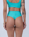 Calcinha Hot Pant Verde Piscina - Maré Maria moda fitness