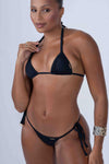 Top Cortininha de Lacinho Preto - Maré Maria moda fitness