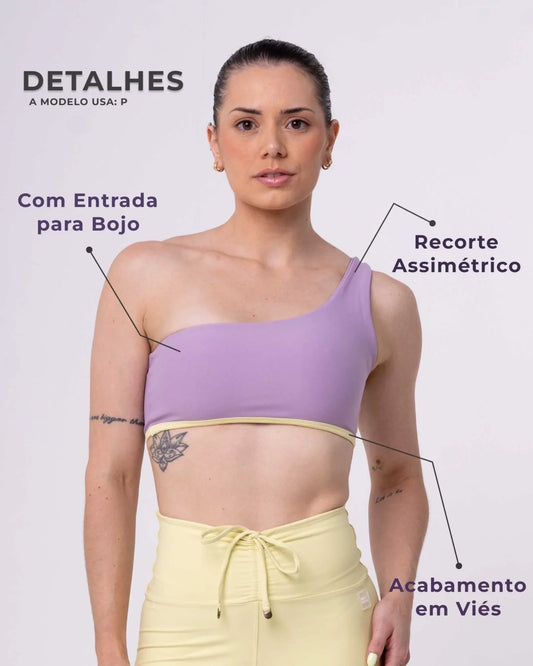 Top Fitness Mih Duo Lavanda com Chá Verde - Maré Maria moda fitness