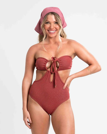 Maiô amarração Breeze com Lurex