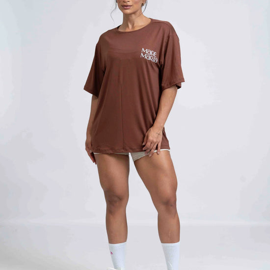 Blusão Oversized Coffee - Maré Maria moda fitness