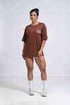 Blusão Oversized Coffee - Maré Maria moda fitness
