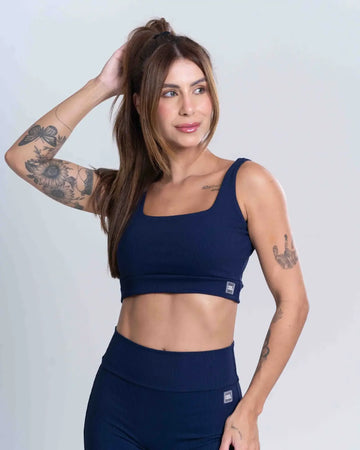 Top Fitness Open Canelado - Maré Maria moda fitness