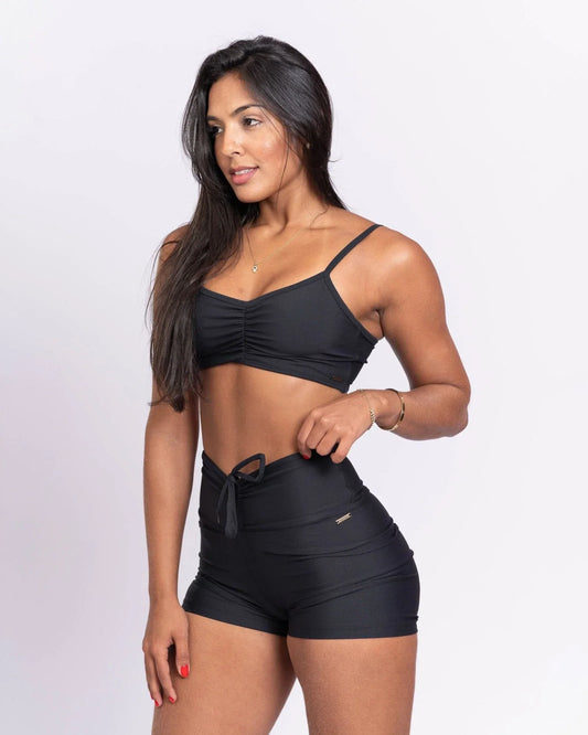 Short fitness Slim Preto Empina Bumbum - Maré Maria moda fitness