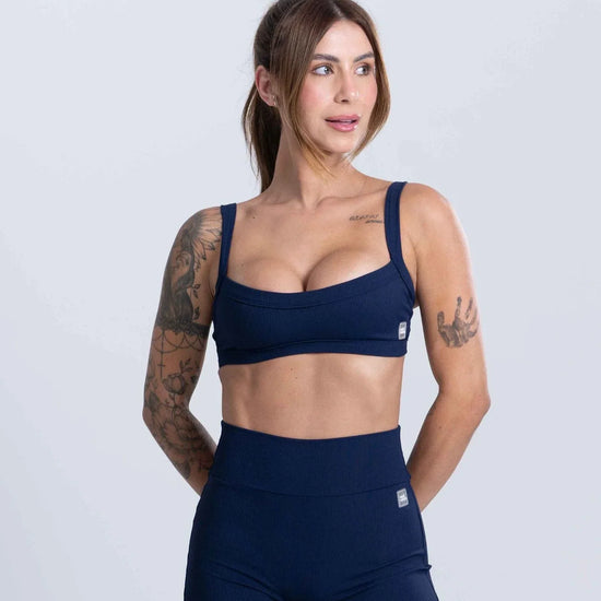 Top Fitness Flow Canelado - Maré Maria moda fitness