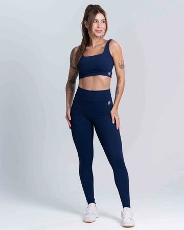 Calça Fitness Confort Canelado sem costura frontal - Maré Maria moda fitness