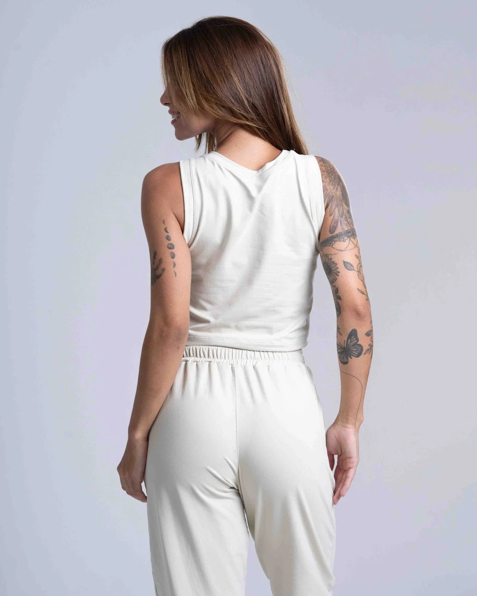 Regata Cropped Moletinho - Maré Maria moda fitness