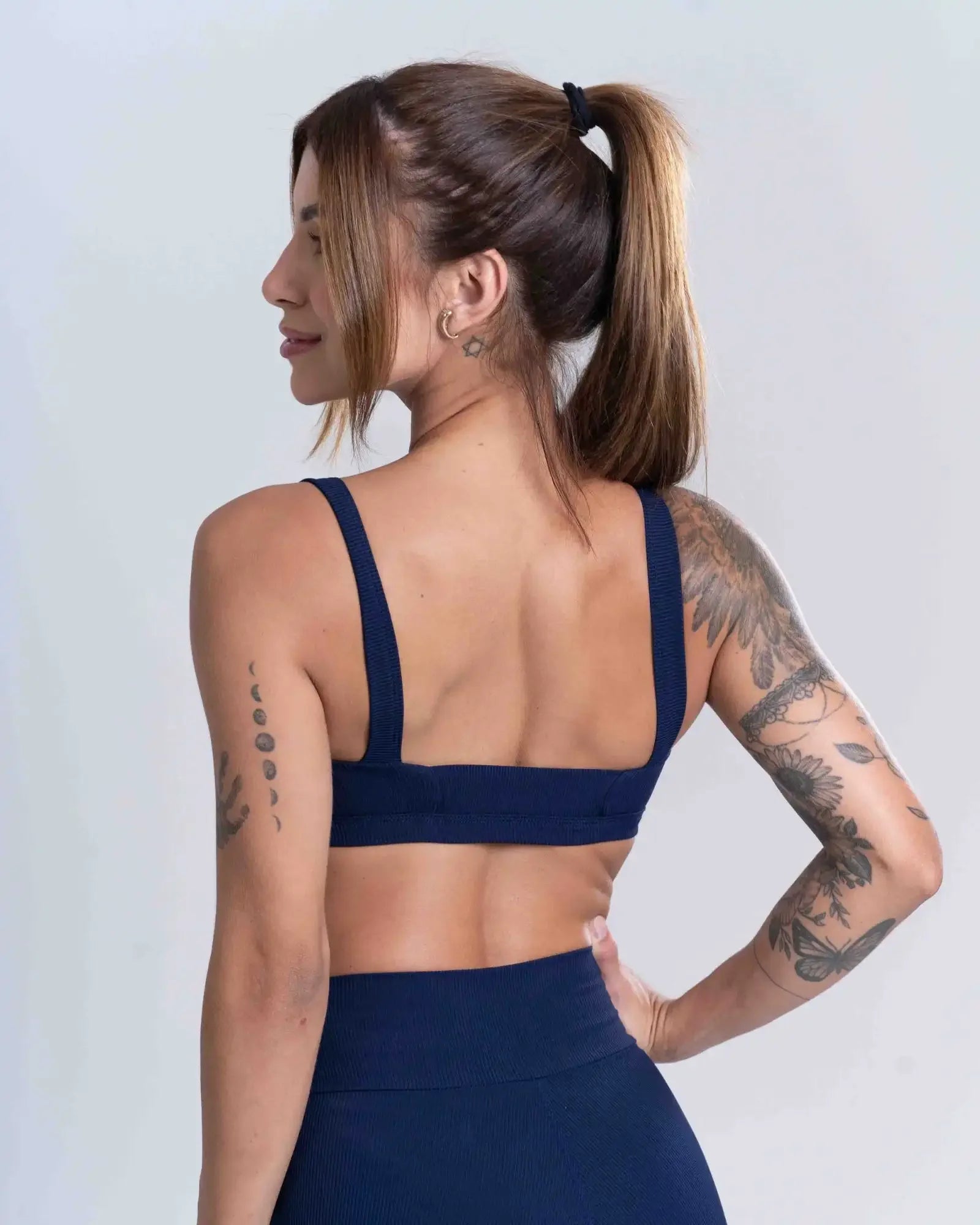 Top Fitness Flow Canelado - Maré Maria moda fitness