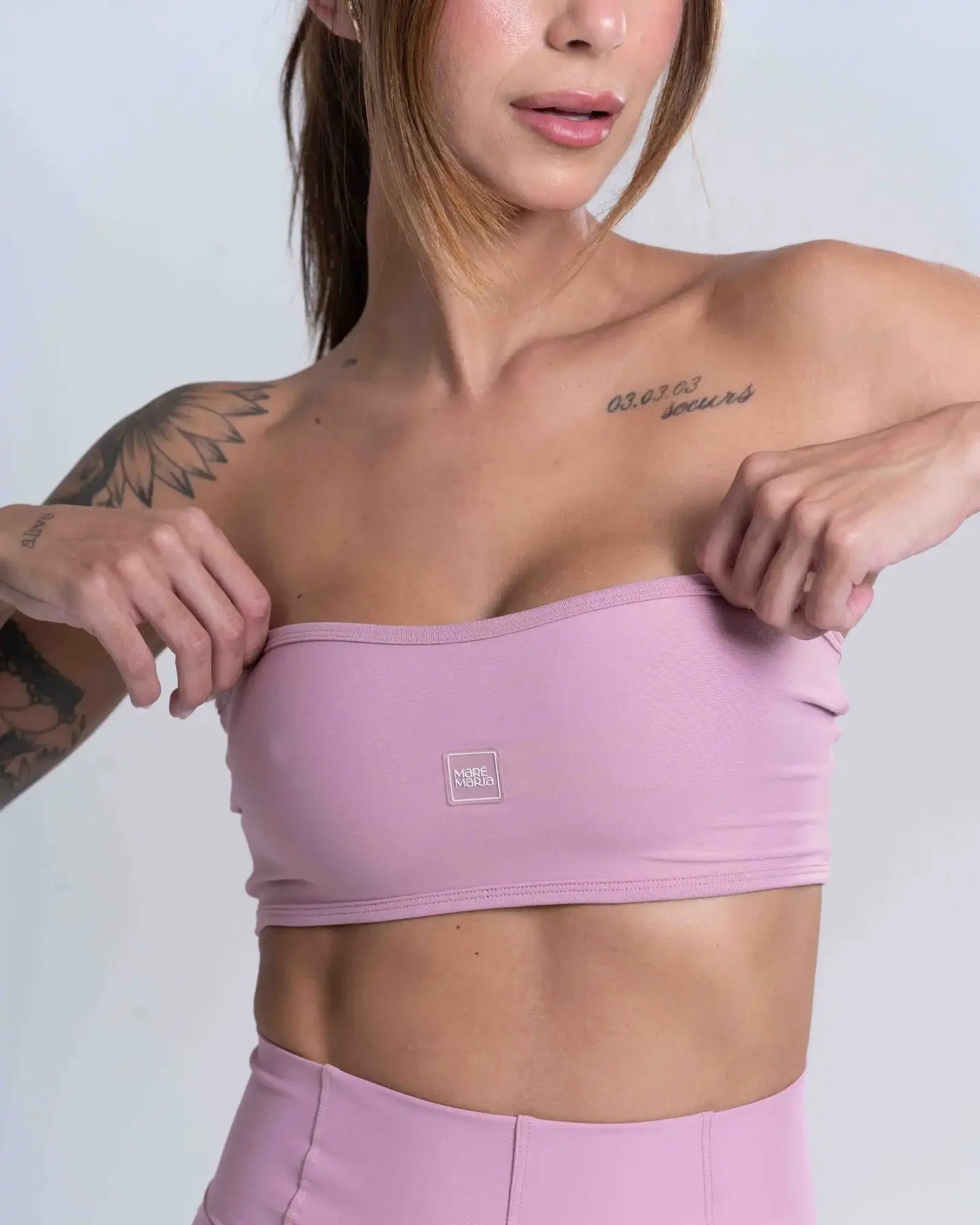 Top Faixa Tomara que caia Allure - Maré Maria moda fitness