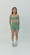 Top Fitness Fresh Duo Verde Eucalipto com Off White