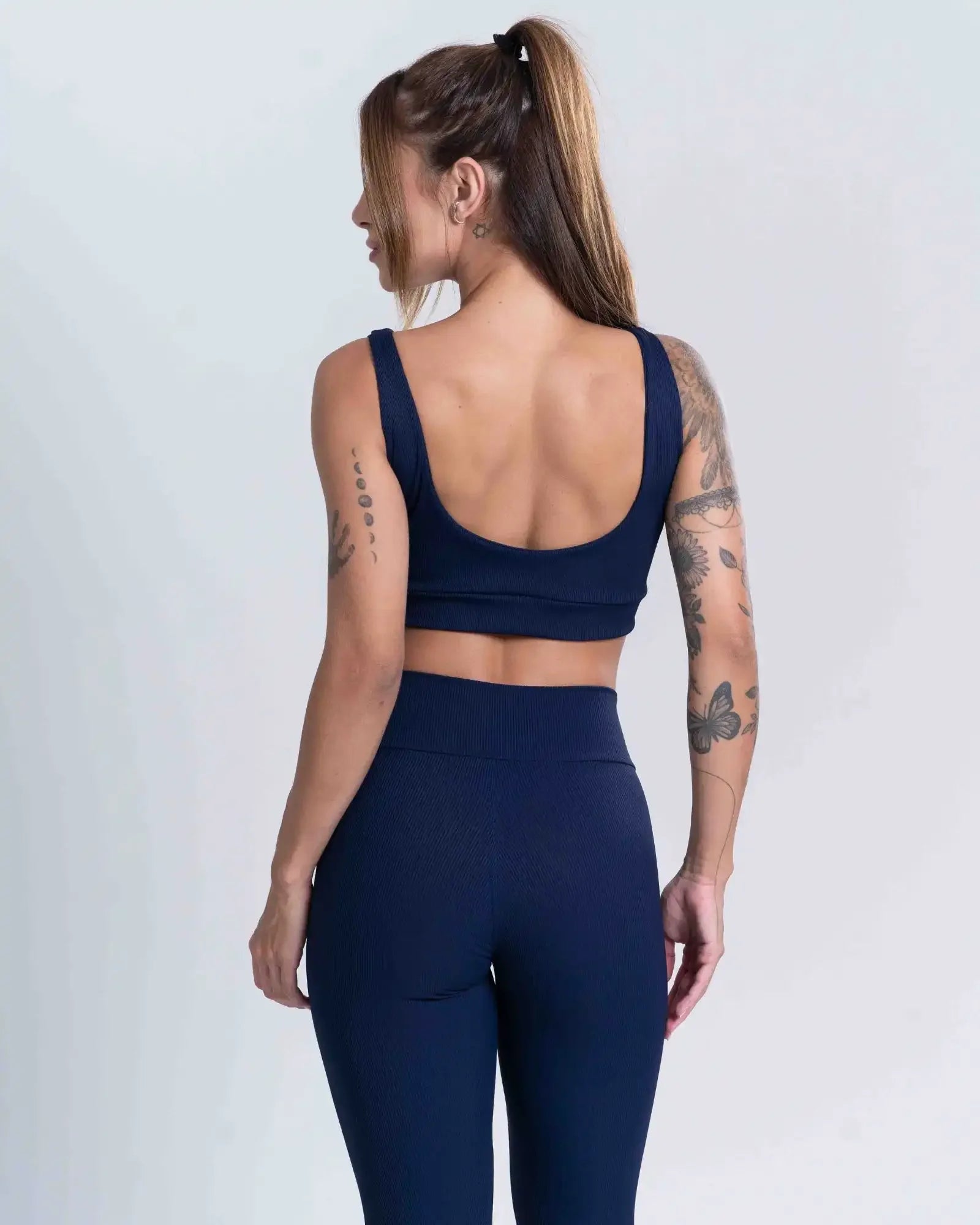 Calça Fitness Confort Canelado sem costura frontal - Maré Maria moda fitness